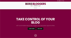 Desktop Screenshot of bossbloggers.com