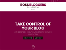 Tablet Screenshot of bossbloggers.com